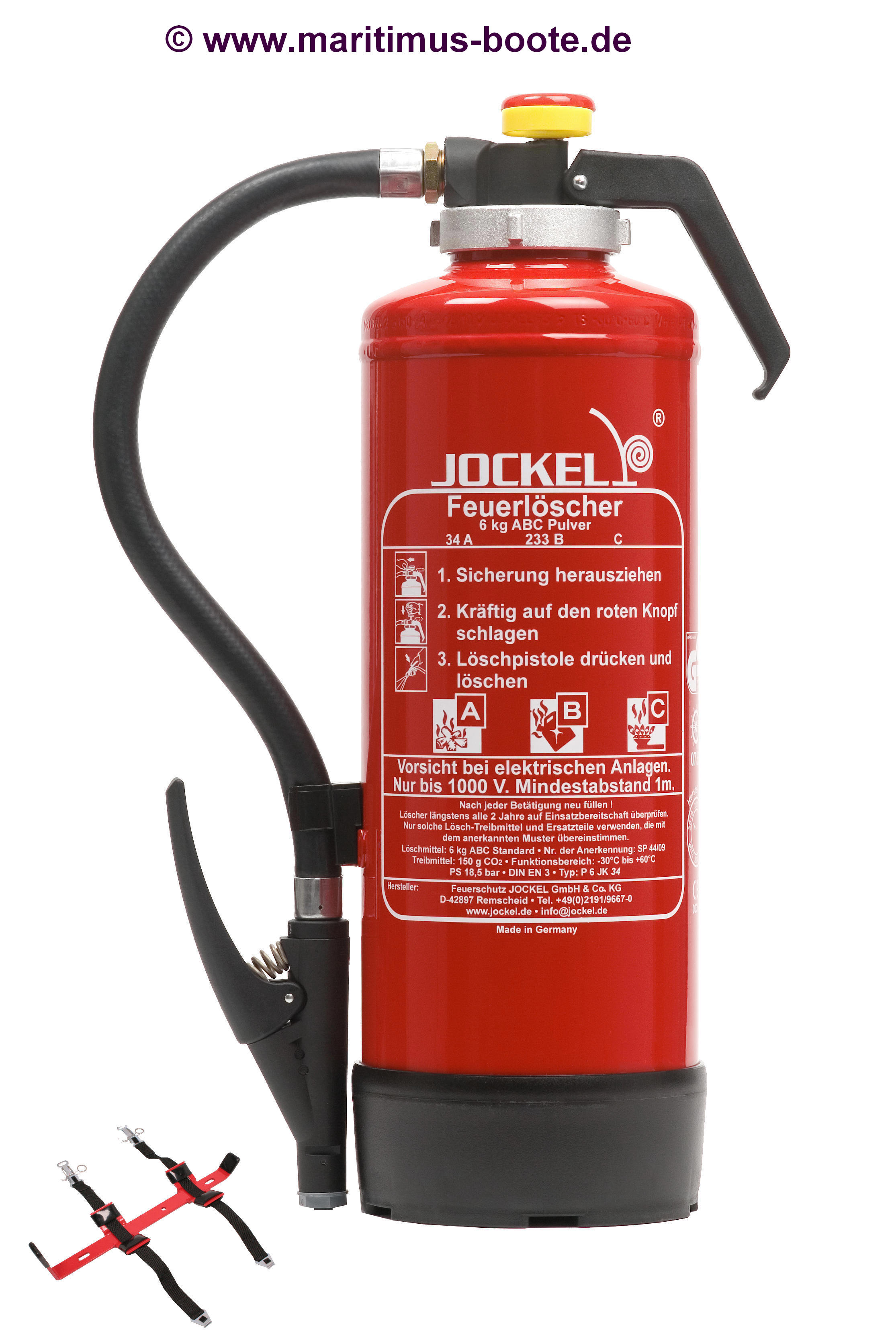 Equip Fire Extinguisher 1kg gauge ABC Powder Car Taxi Boat CE Kite Marked 