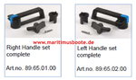 Flushline and to 500x500, Handle set complete 89.65.02.00 or Gebo 89.65.01.00 Handle set complete