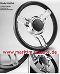 Steering wheel isotta UNICA Stainless steel AISI316 / Leather