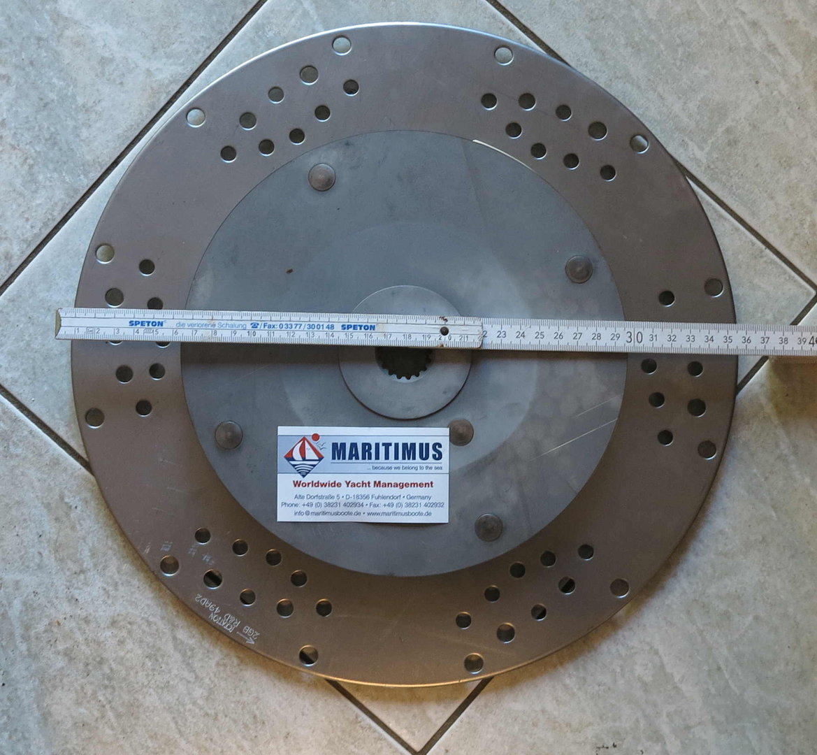 RD Drive Plate for PRM 500 750 (17 Teeth Spline / 362mm Diameter) -  MARITIMUS. The Yachtshop, All rights reserved © 1997-2022